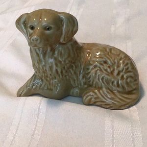 Vintage golden retriever figurine glazed ceramic used good condition see pic